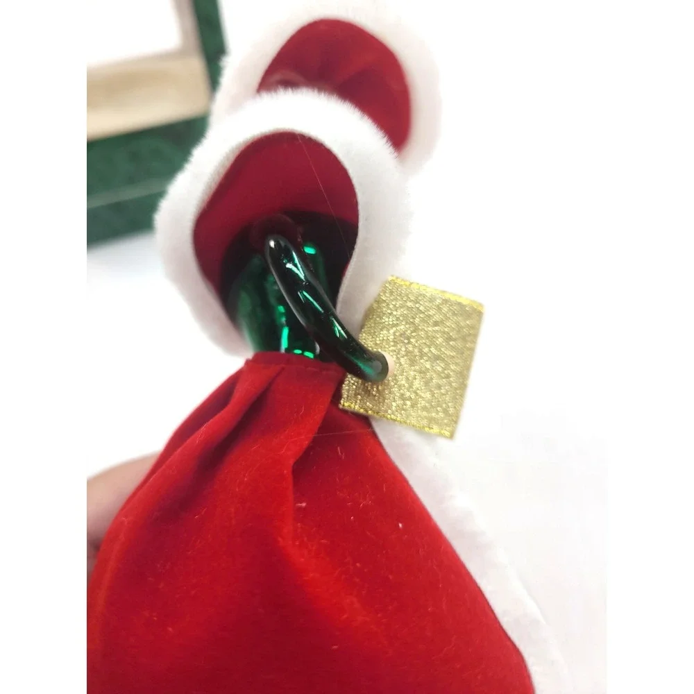 Mistletoe Magic Collection CAROLER European Style Glass Ornament: Hand Blown